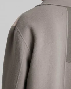 1 ×Paneled Cashmere Coat