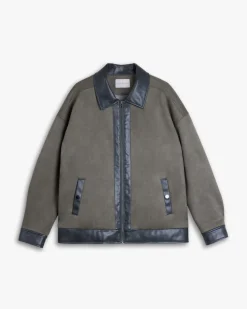 1 ×Zippered Mossy Jacket