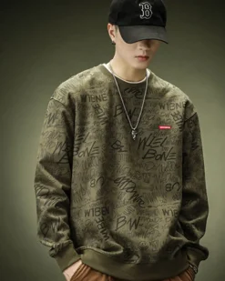 All Print Crewneck Sweatshirt