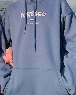 Basic Kangaroo Pocket Drawstring Hoodie