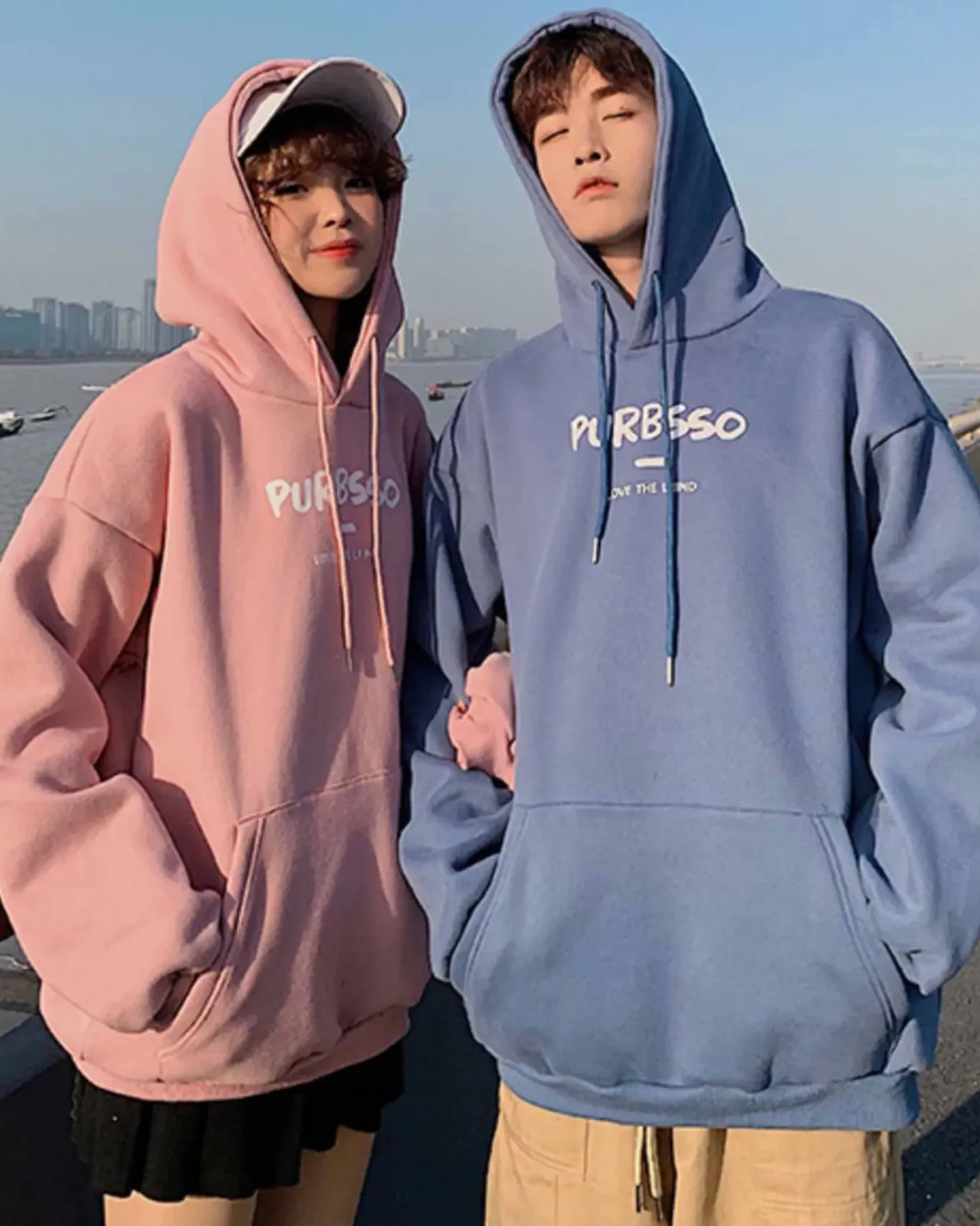 Basic Kangaroo Pocket Drawstring Hoodie