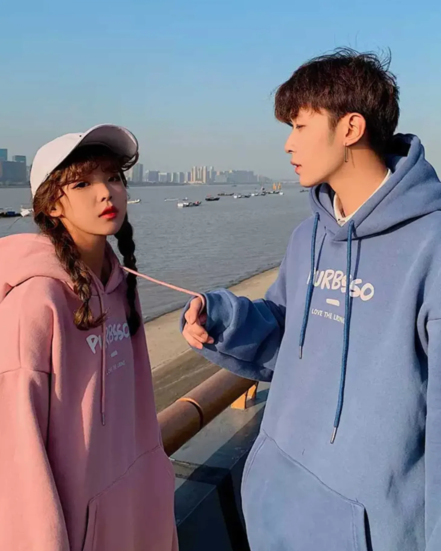Basic Kangaroo Pocket Drawstring Hoodie
