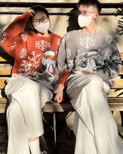 Bear Crewneck Knit Jumper