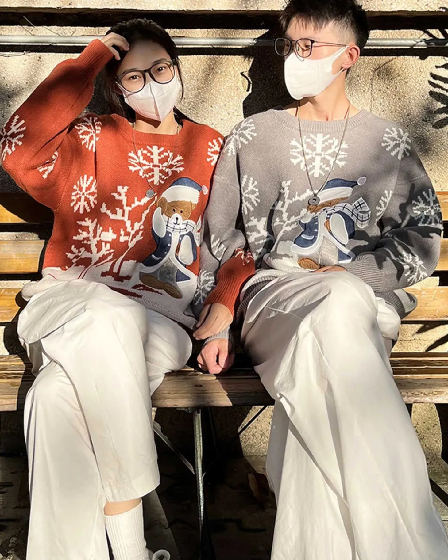 Bear Crewneck Knit Jumper