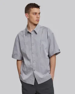 Breathable Nylon Paneled Shirt