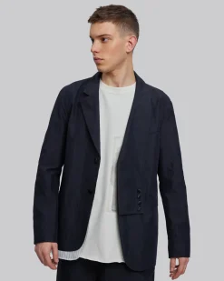 Button-Lapeled Blazer