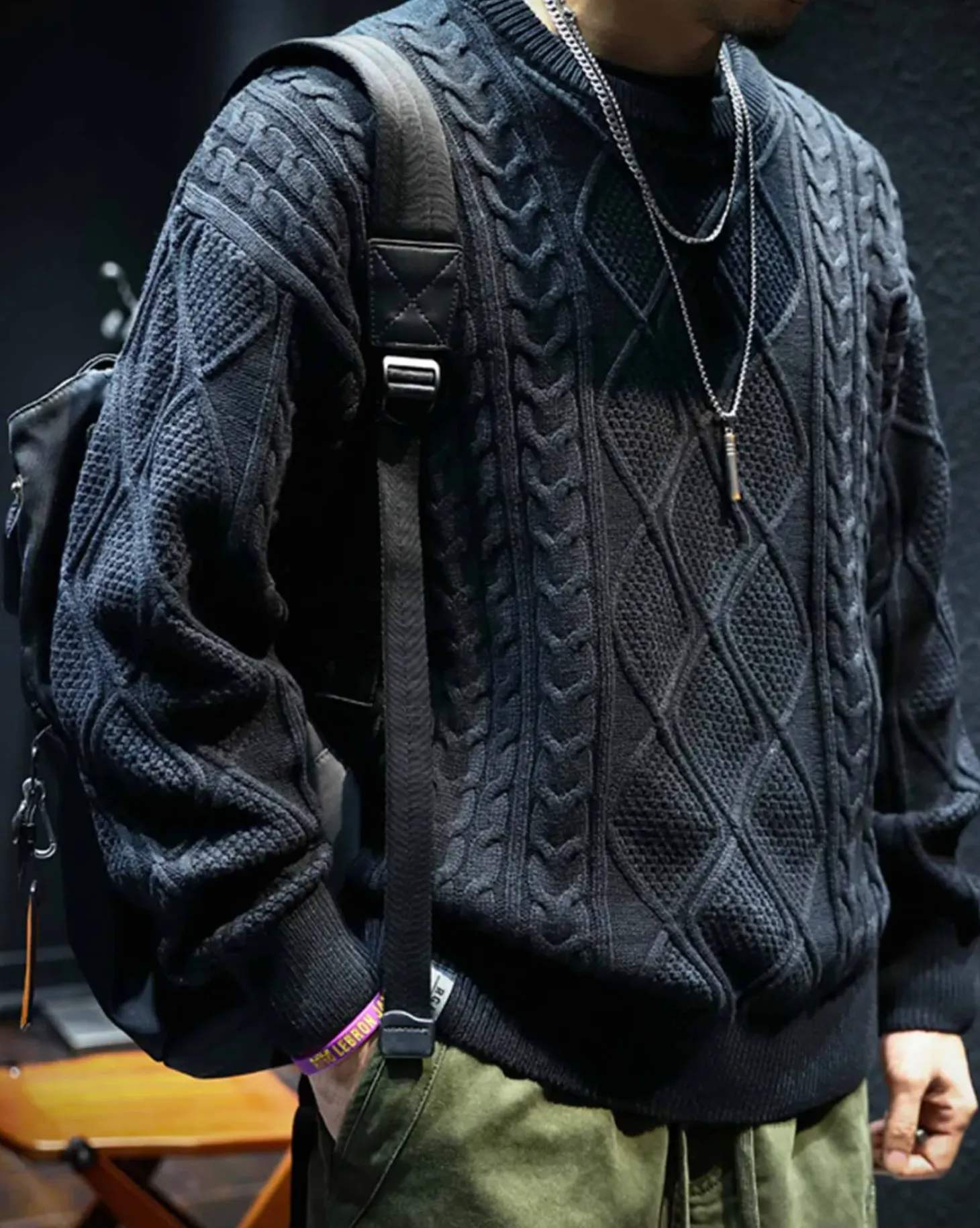 Cable Knitted Cotton Sweater