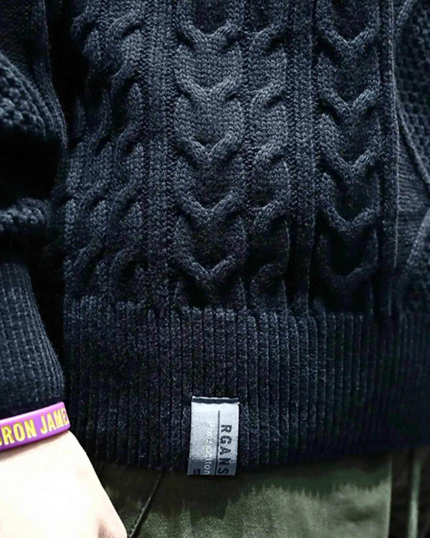 Cable Knitted Cotton Sweater