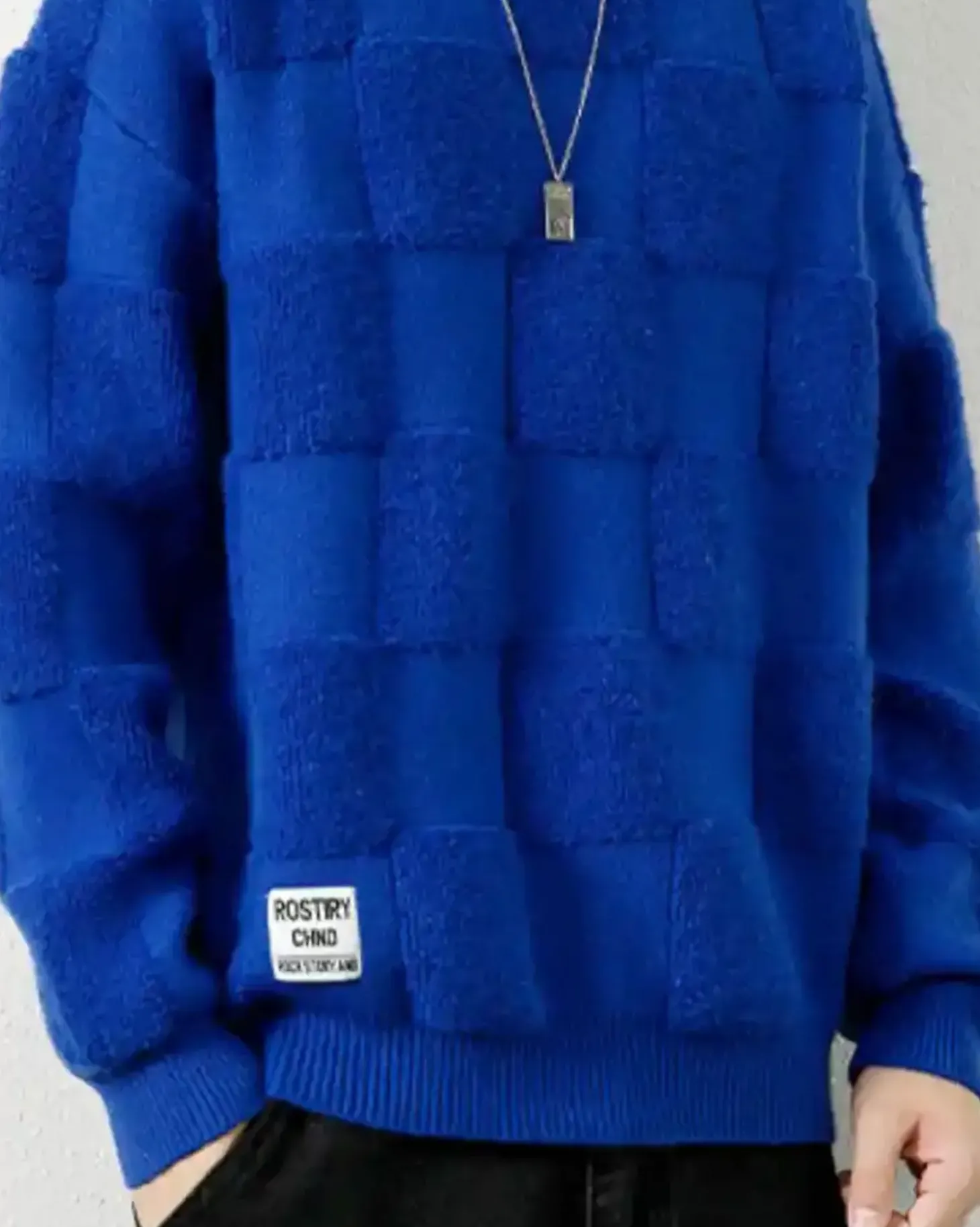 Checked Crewneck Jumper