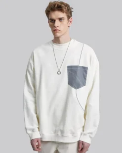 Contrast Color Crewneck Sweatshirt
