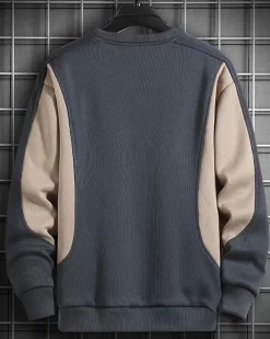 Contrast Crewneck Sweatshirt