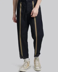 Contrast Stripe Tapered Pants