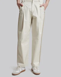 Cotton Pleated Pants