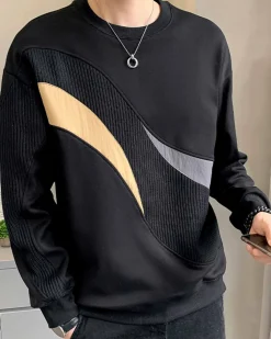 Crewneck Contrast Front Sweatshirt