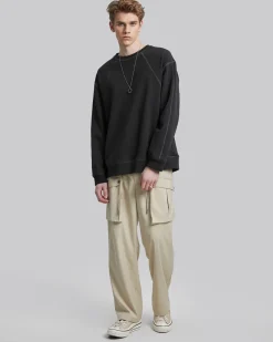 Exposed Paneling Seam Sweatshirt