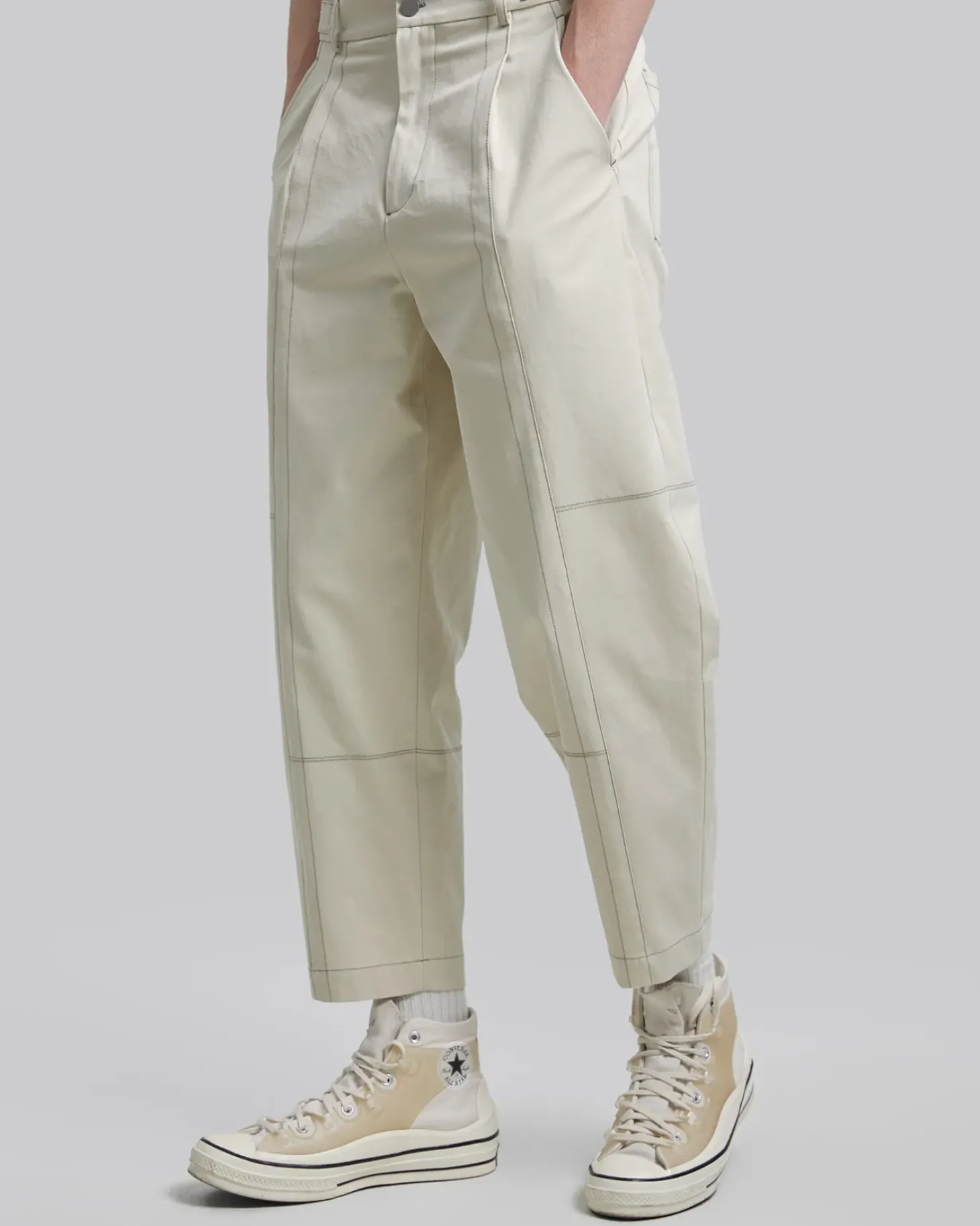 Exposed Seam Baggy Pants