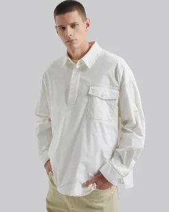 Exposed Seam Polo-Shirt