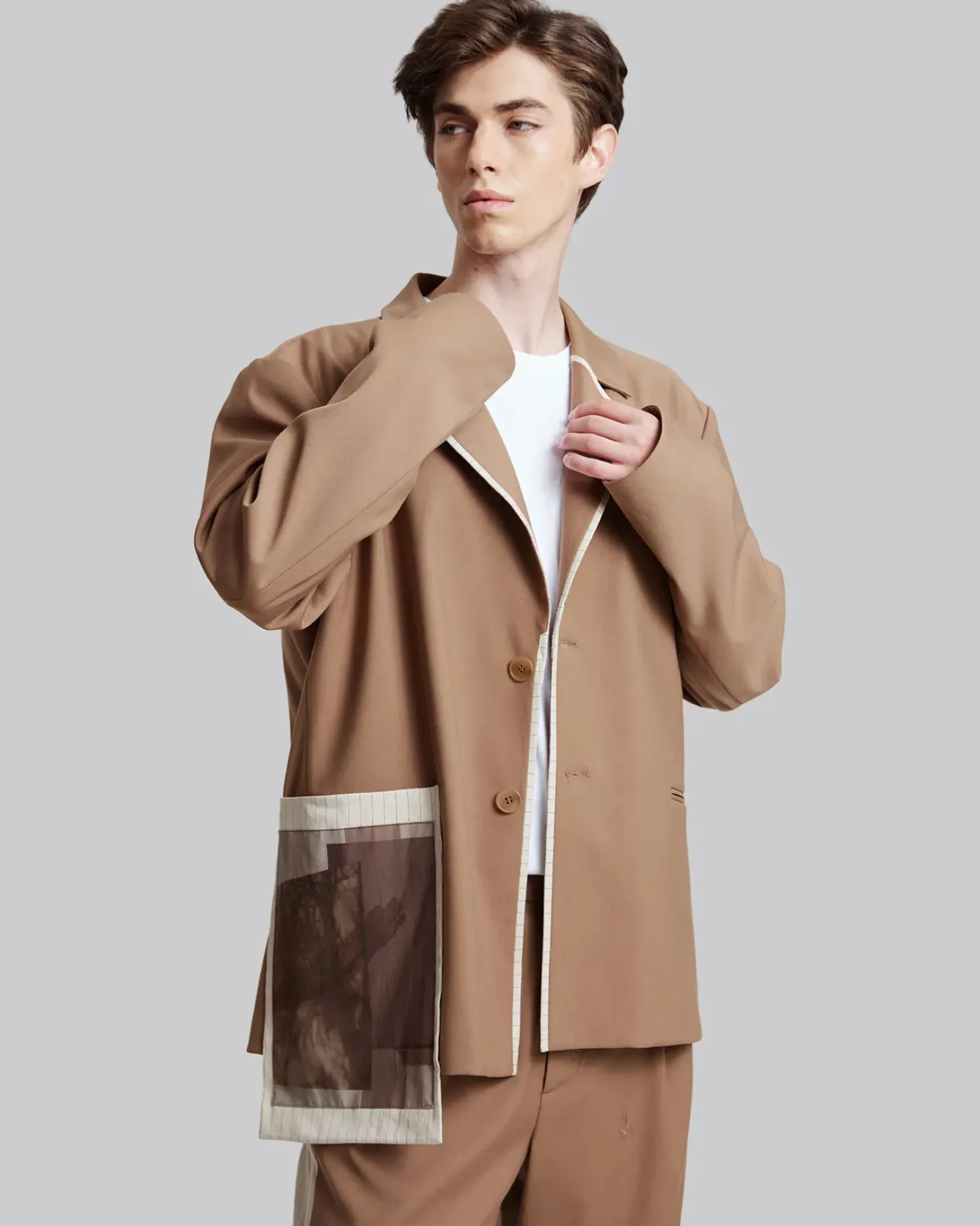 Exterior Pocket Blazer Set