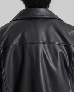 Faux-Leather Biker Jacket