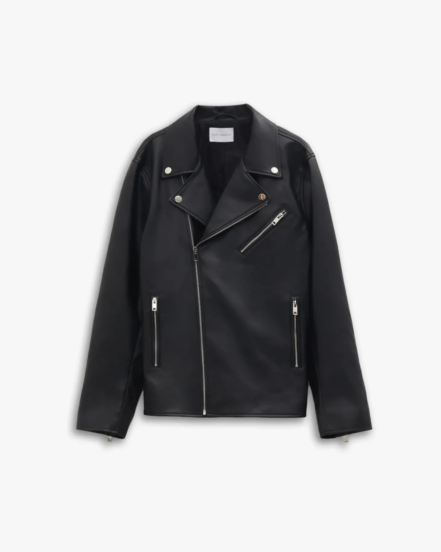 Faux-Leather Biker Jacket