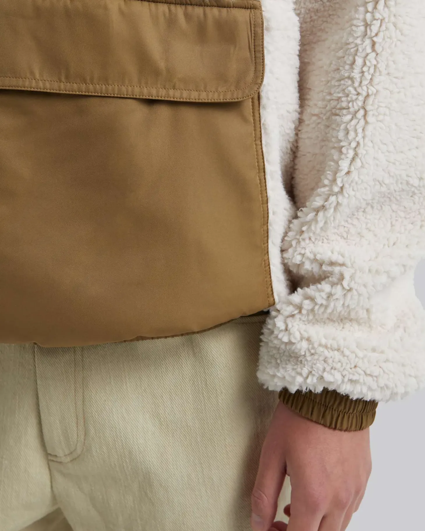 Fleece Hoodie With Half-Zipper
