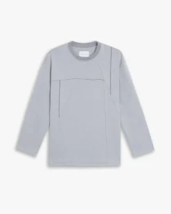 Geometric Seam Crewneck Sweatshirt