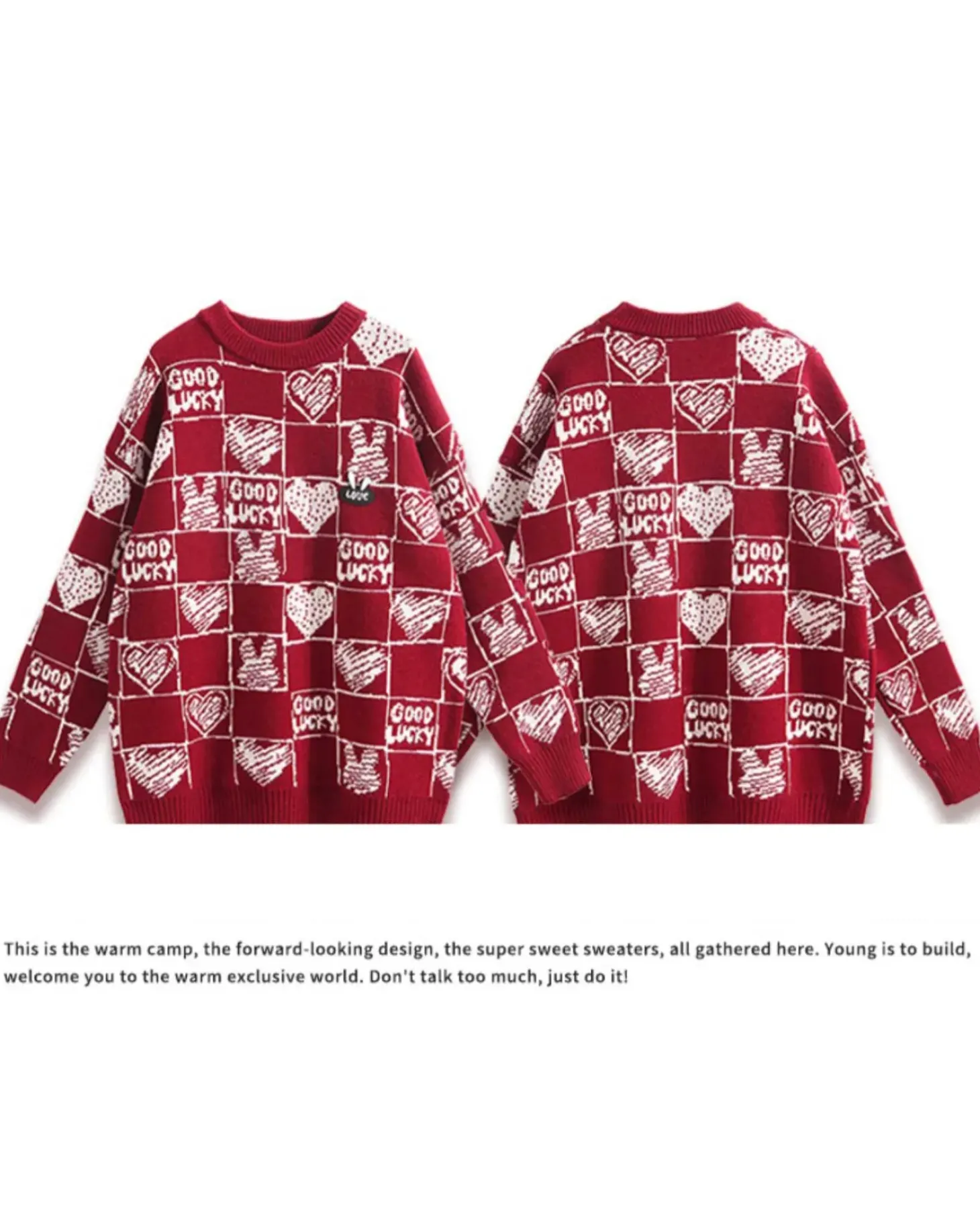 Heart Detail Crew Jumper