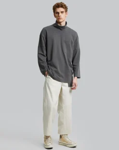 High Neck Asymmetric Sweatshirt