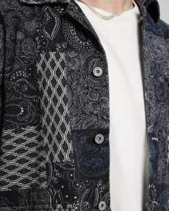 Intricate Pattern Overshirt Set