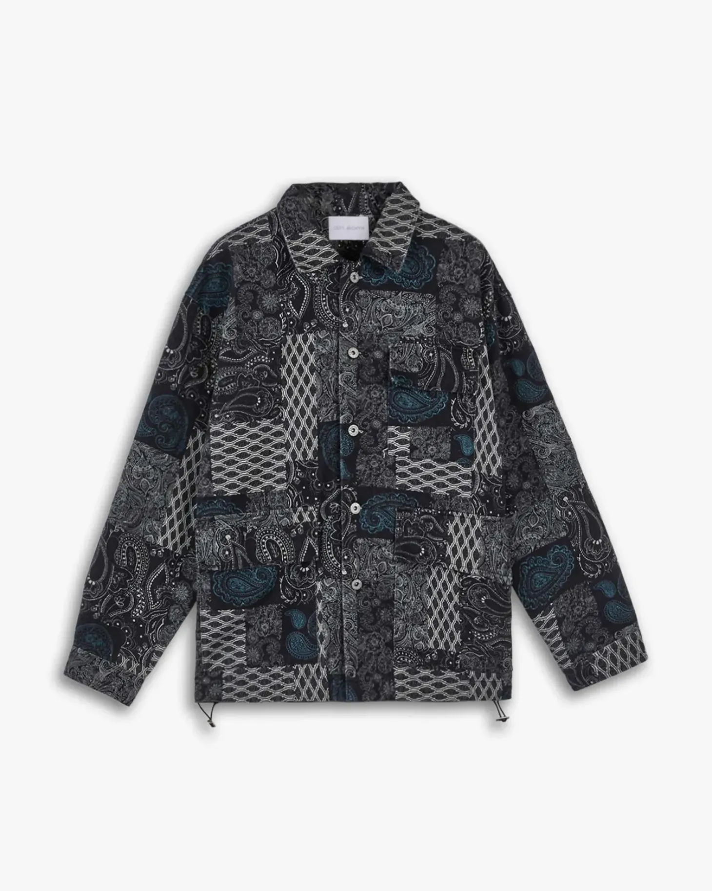 Intricate Pattern Overshirt Set