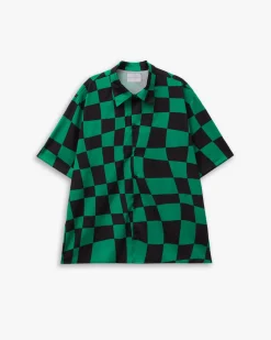 Irregular Checkered Shirt