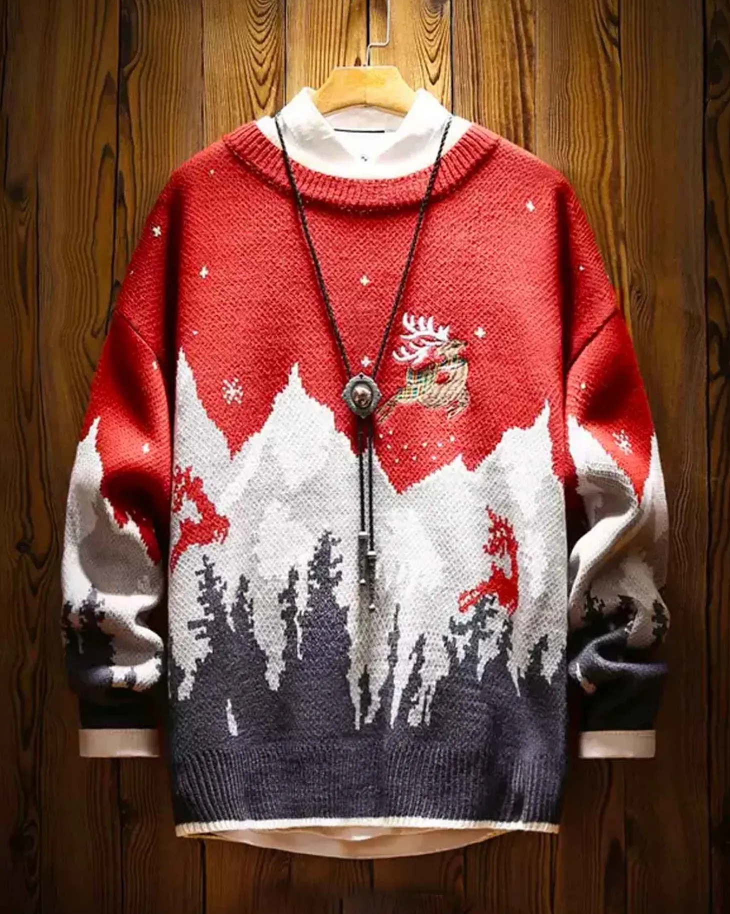 Knitted Crewneck Christmas Jumper