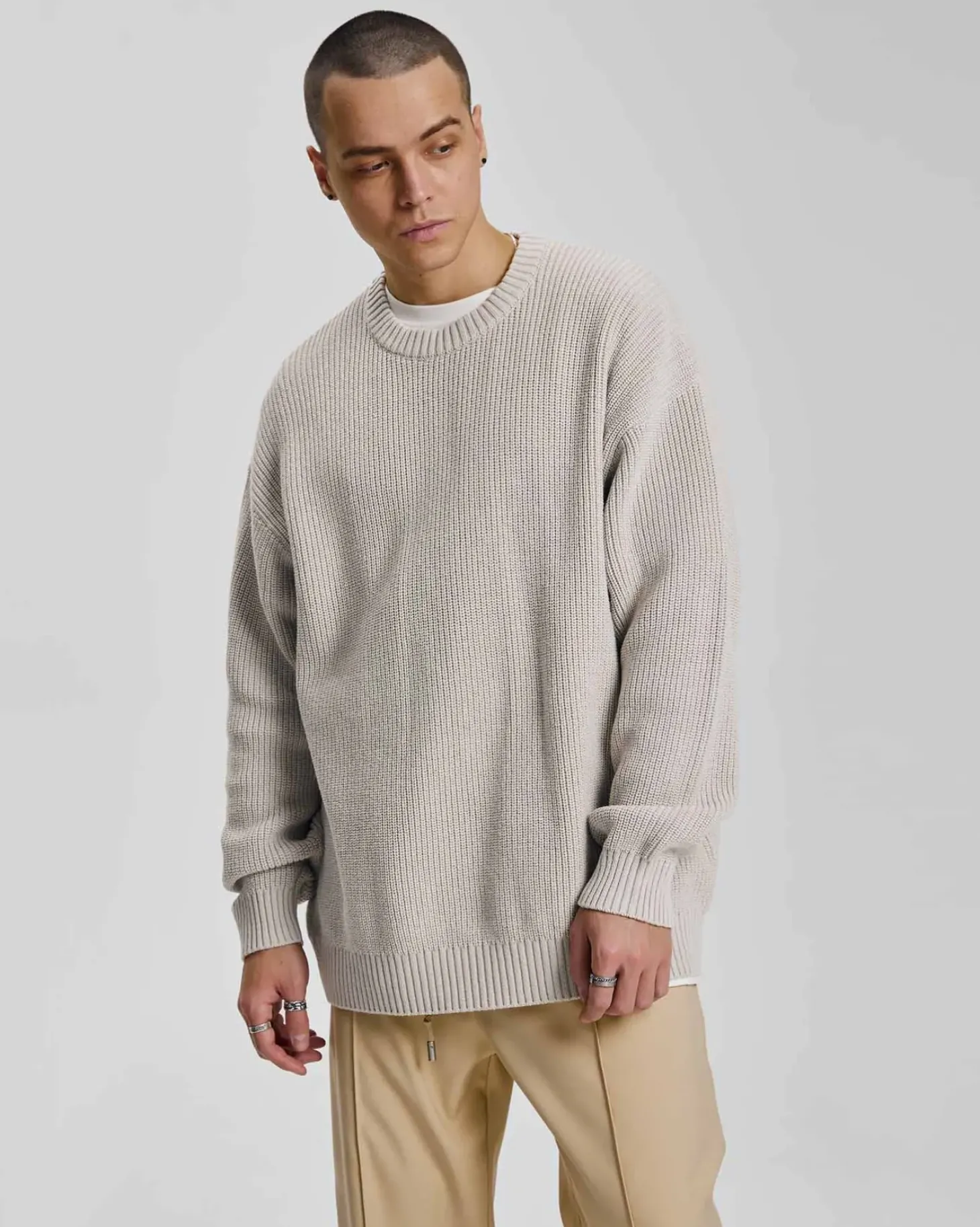 Knitted Crewneck Sweater