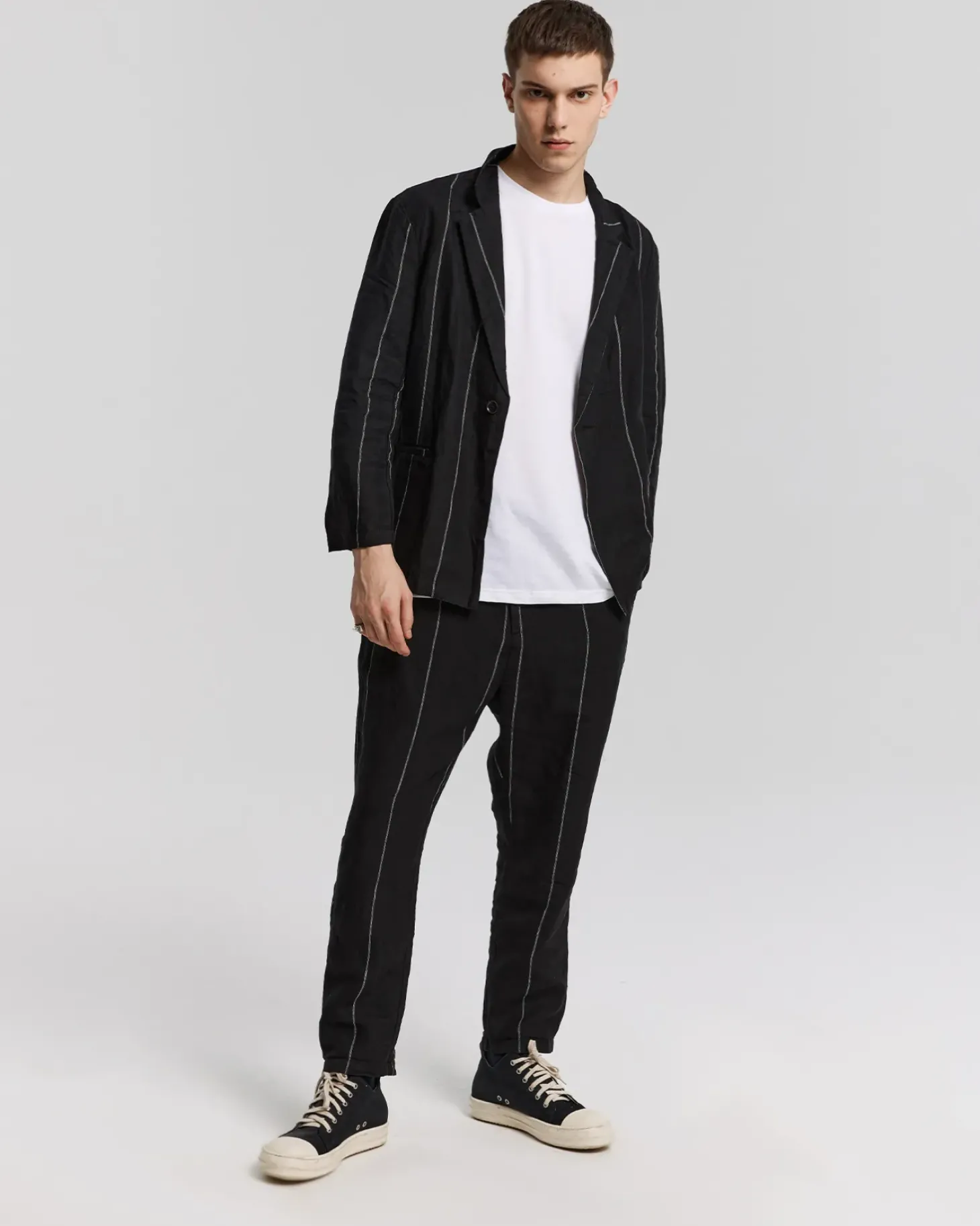 Linen Striped Blazer Set