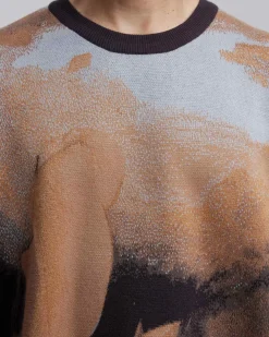 Marine-Art Graphics Ribbed Sweater
