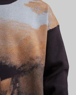 Marine-Art Graphics Ribbed Sweater