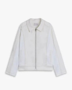 Paneled Duo-Chrome Jacket