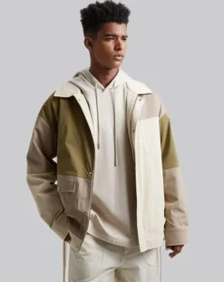Paneled Over-Shirt