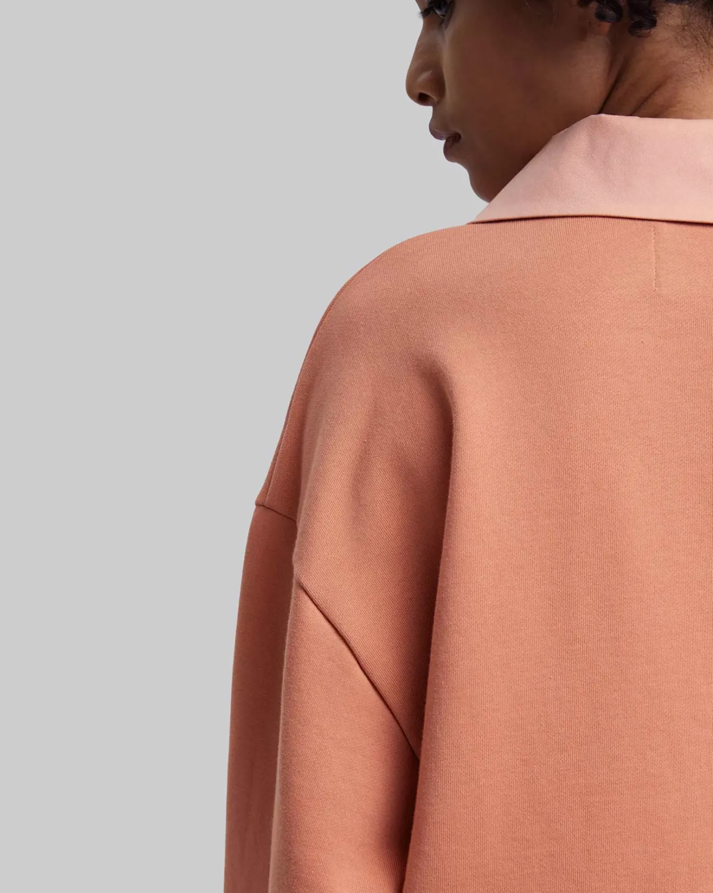 Paneled Oversize Polo-Shirt
