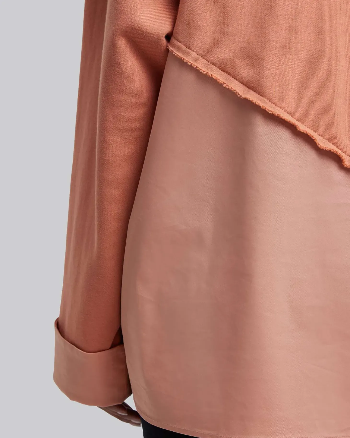 Paneled Oversize Polo-Shirt