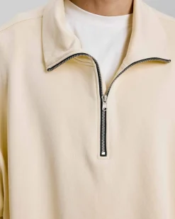 Plain Half-Zip Sweatshirt