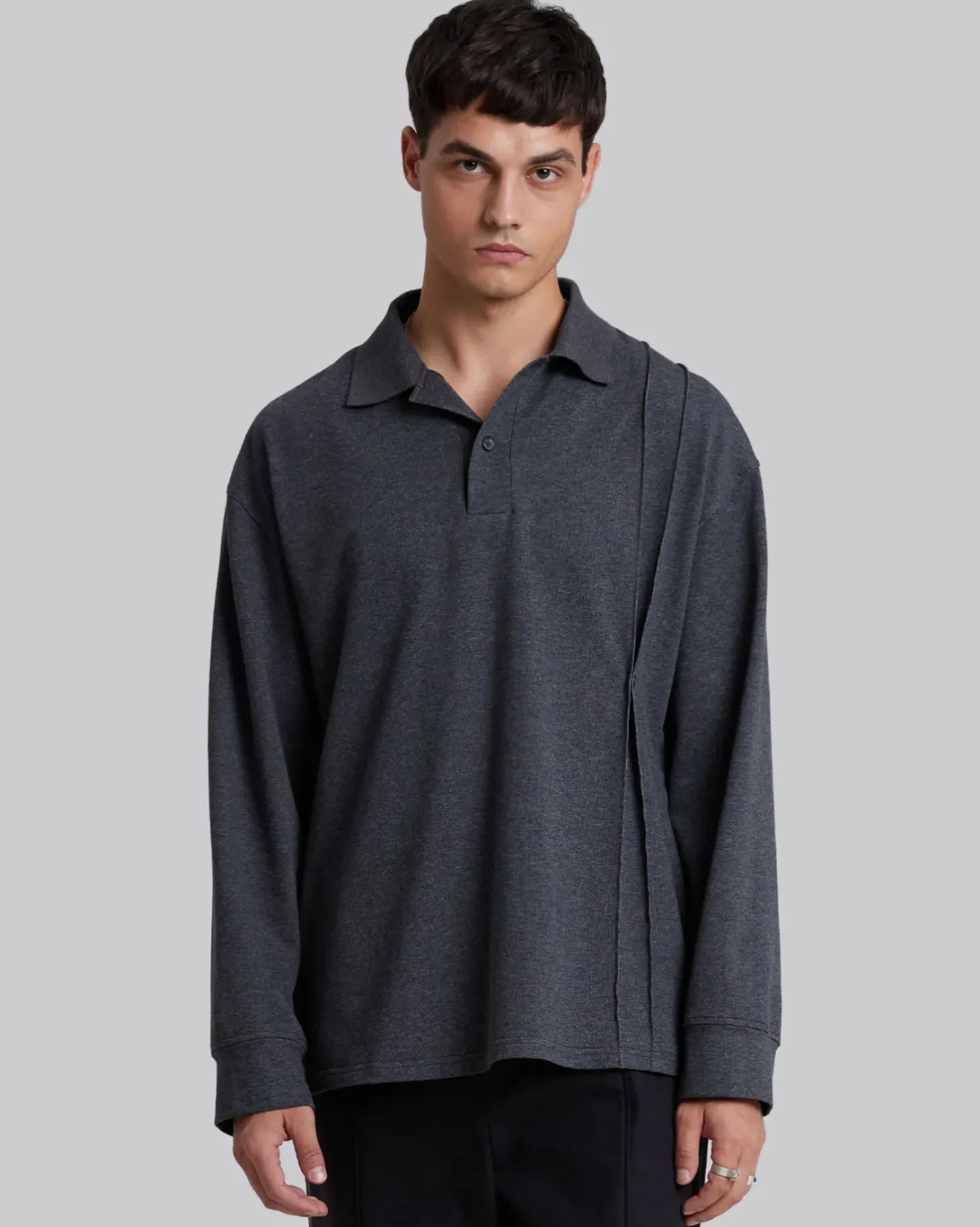 Plain Polo Shirt With Buttons