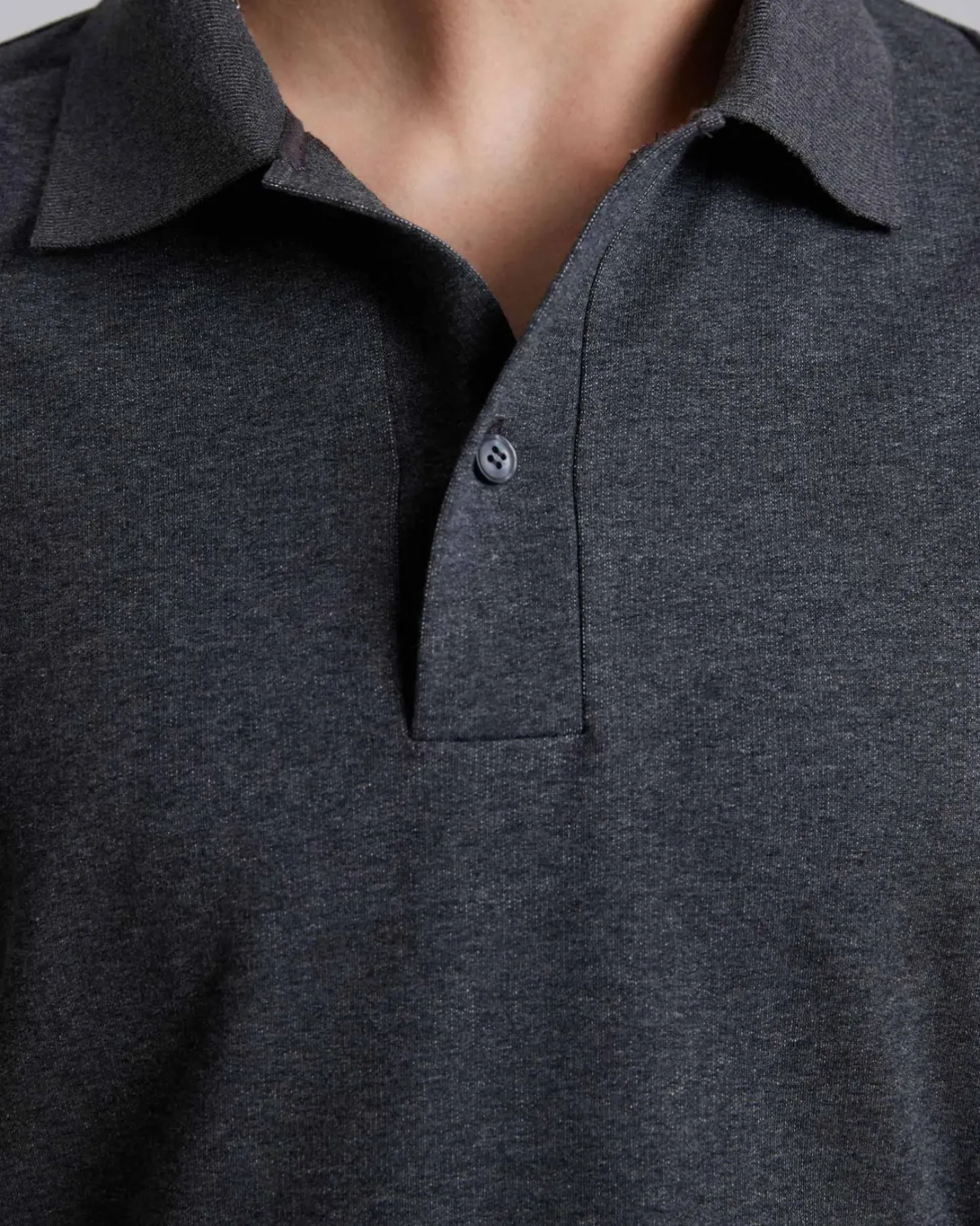Plain Polo Shirt With Buttons