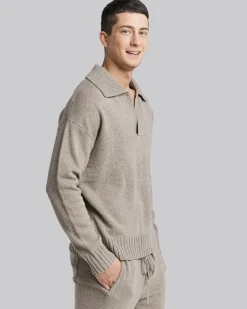 Polo Collar Wool Sweater