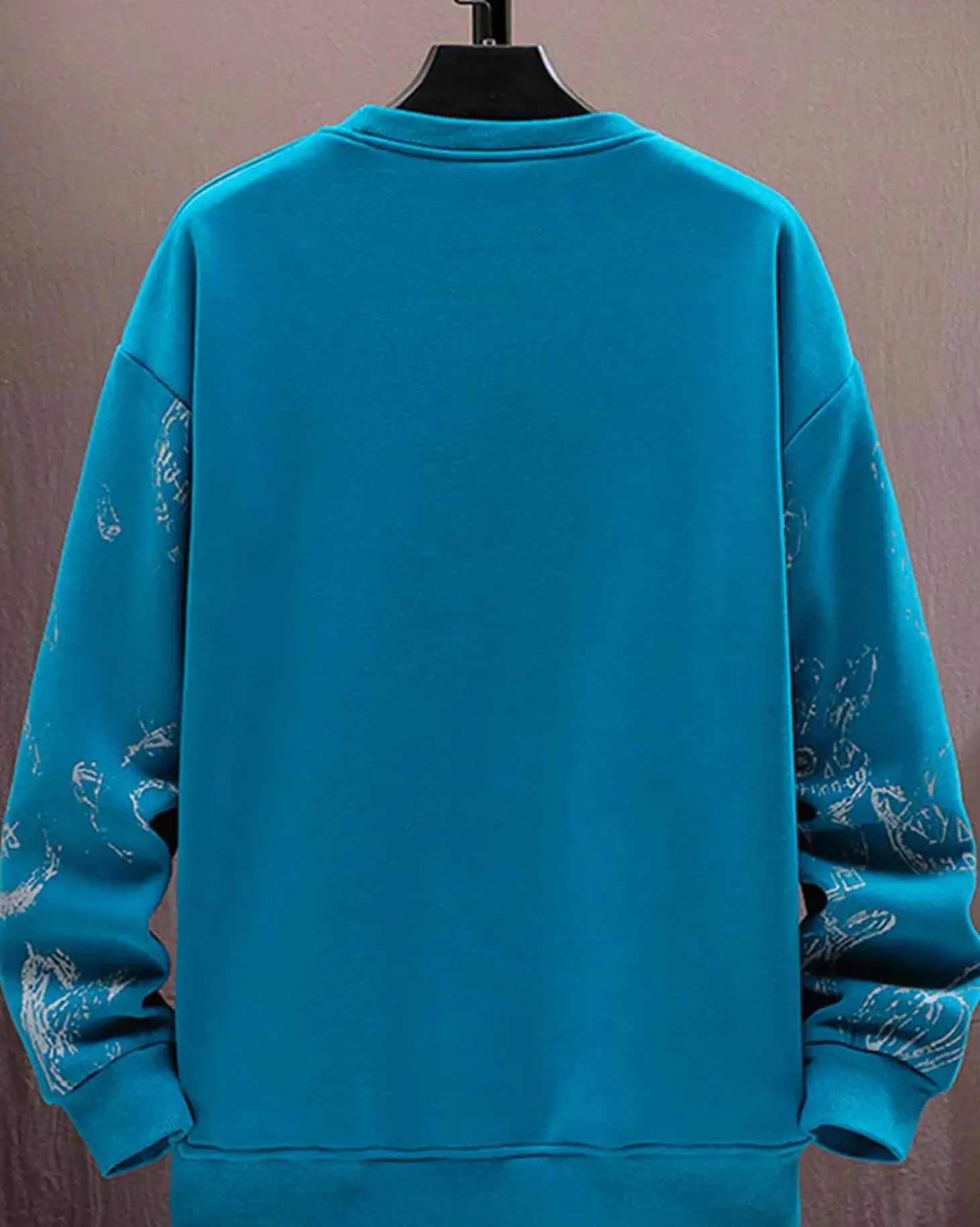 Printed Crewneck Cotton Sweatshirt