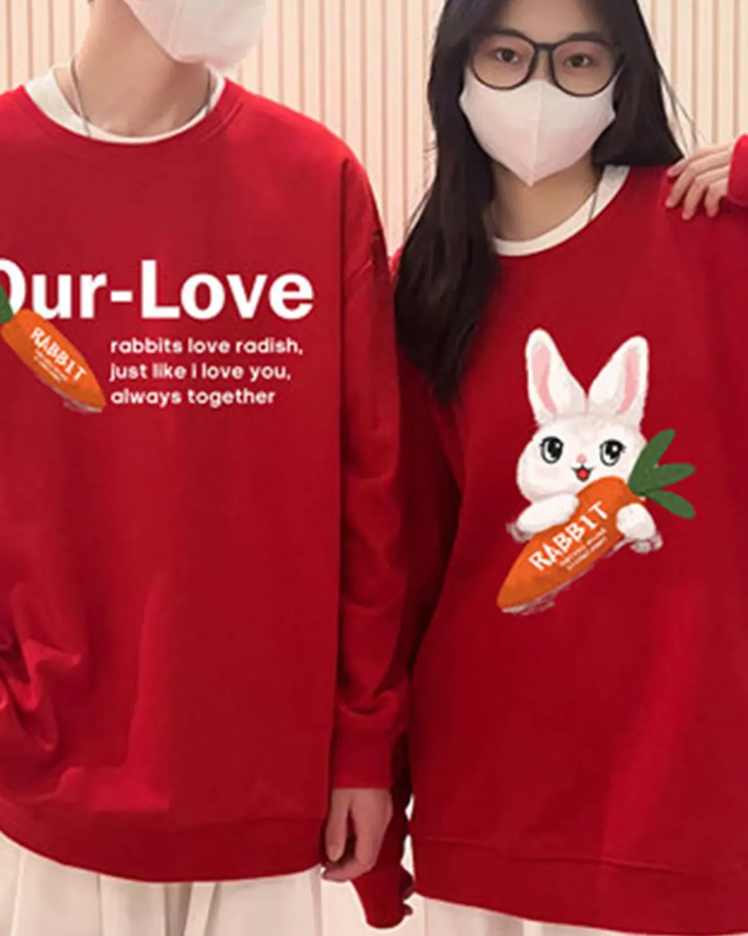 Rabbit & Carrot Crewneck Cotton Sweatshit