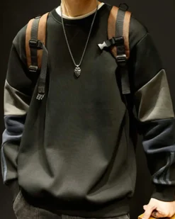 Relaxed Crewneck Cotton Pullover