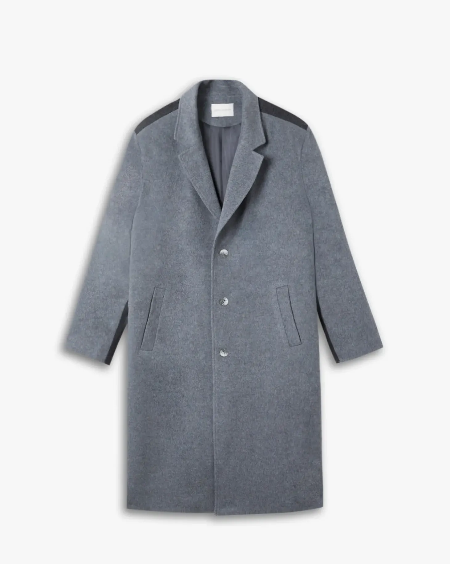 Single-Faced Paneled Wool Coat