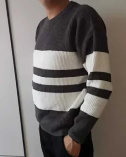 Striped Crewneck Knit Jumper