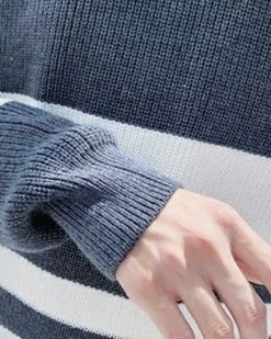 Striped Crewneck Knit Jumper